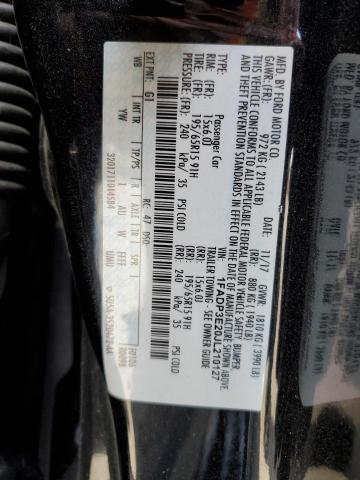 1FADP3E20JL210127 Ford FOCUS S