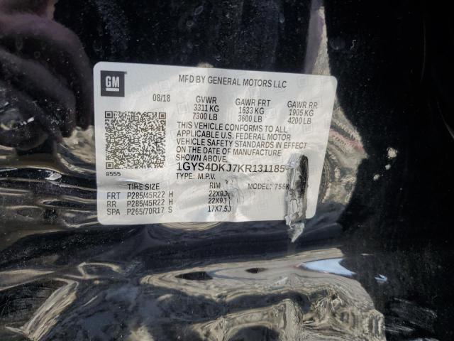 1GYS4DKJ7KR131185 Cadillac Escalade Platinum