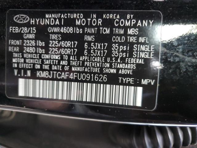 2015 HYUNDAI TUCSON GLS - KM8JTCAF4FU091626