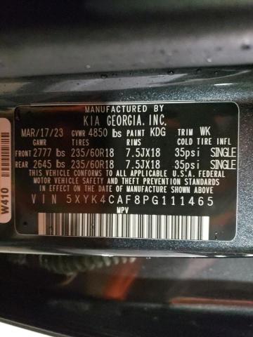 5XYK4CAF8PG111465 KIA Sportage Sx