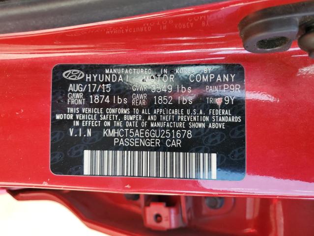 KMHCT5AE6GU251678 | 2016 HYUNDAI ACCENT SE