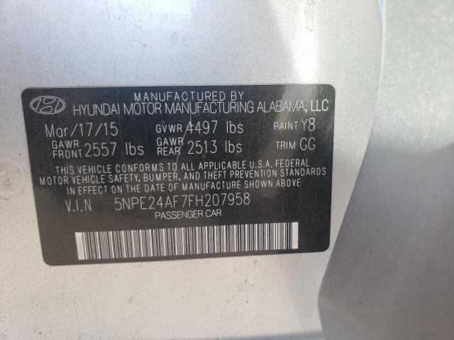 5NPE24AF7FH207958 | 2015 HYUNDAI SONATA SE