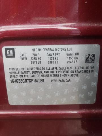 1G4GB5GR7GF152080 Buick Lacrosse