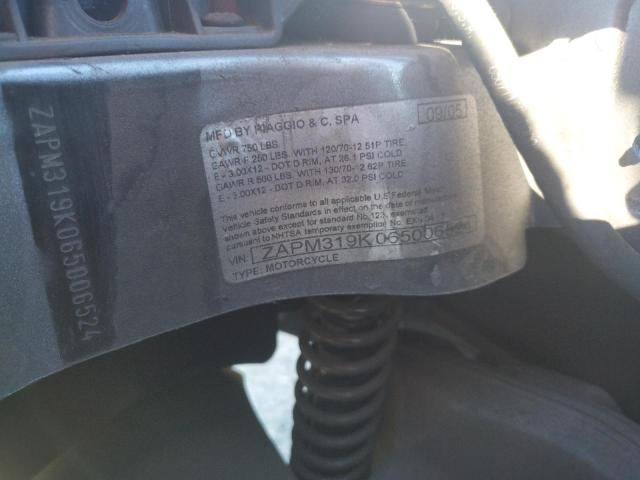 2006 VESPA GRANTURISM - ZAPM319K065006524