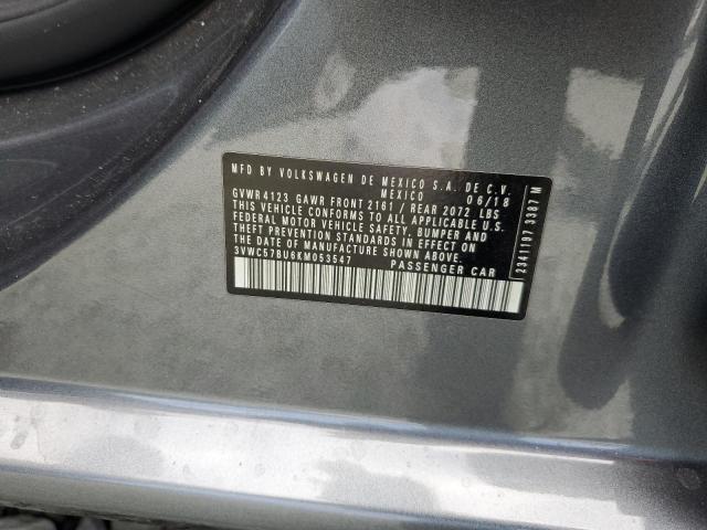 2019 VOLKSWAGEN JETTA S - 3VWC57BU6KM053547