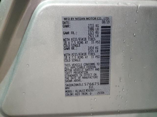 5N1DR2BN3LC576675 Nissan Pathfinder Sv
