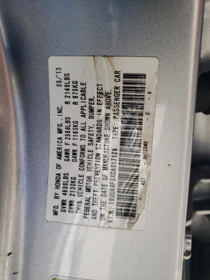 19UUA8F5XDA017129 2013 Acura Tl Tech