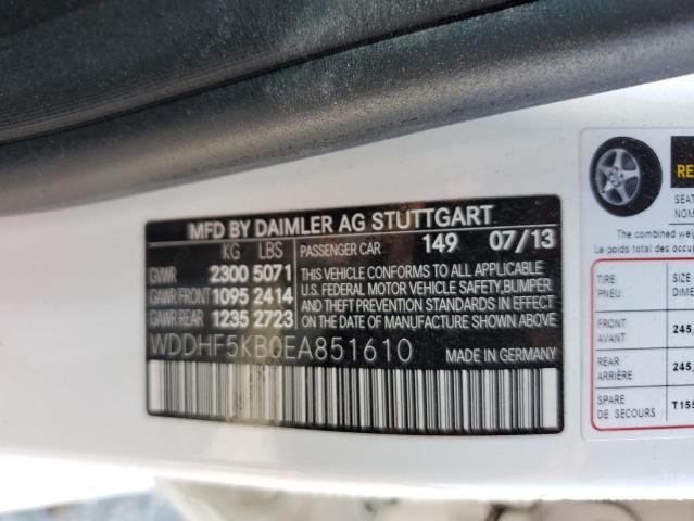 WDDHF5KB0EA851610 Mercedes-Benz E 350