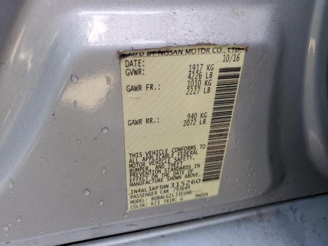 1N4AL3AP3HN315260 Nissan ALTIMA 2.5