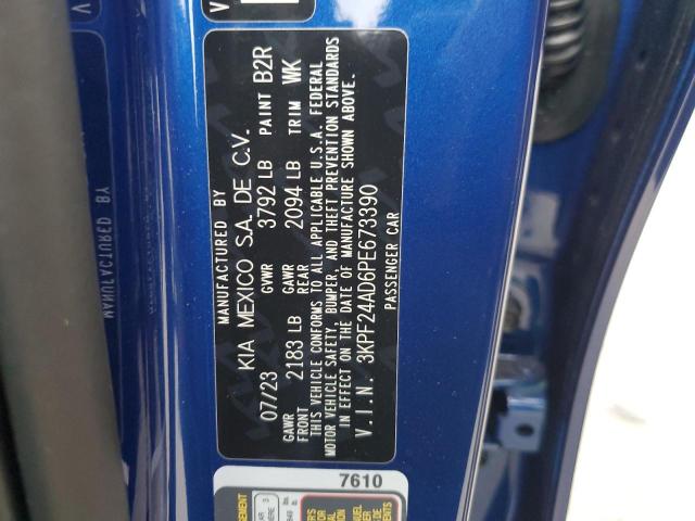 3KPF24AD6PE673390 KIA FORTE LX