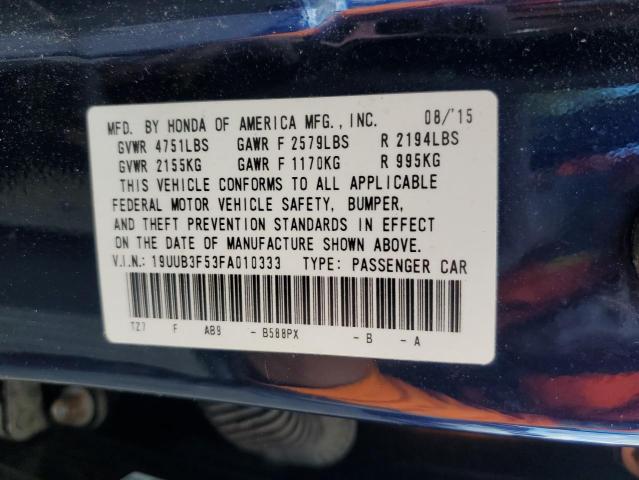 19UUB3F53FA010333 Acura TLX TECH