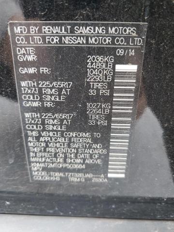 KNMAT2MT0FP503684 Nissan ROGUE S