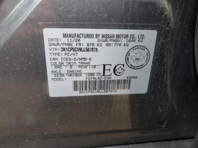 3N1CP5CV9LL567878 Nissan KICKS SV