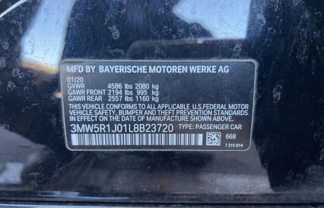 3MW5R1J01L8B23720 BMW 330I