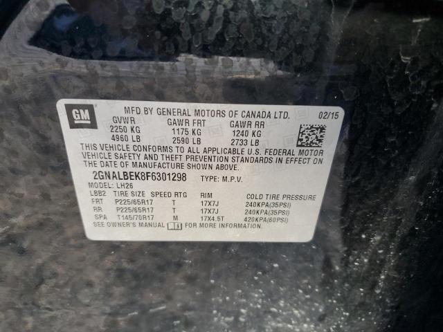 2GNALBEK8F6301298 Chevrolet EQUINOX LT