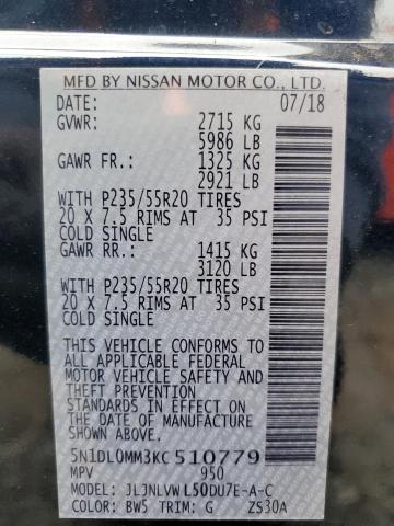 5N1DL0MM3KC510779 Infiniti QX60 LUXE 13