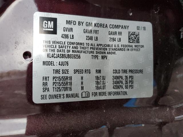KL4CJASB9JB659256 Buick Encore Preferred