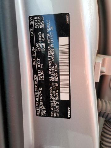 2022 VOLVO S60 B5 MOM 7JRL12FZ3NG177492