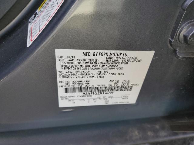 MAJ6P1CL2JC190729 Ford Ecosport Ses