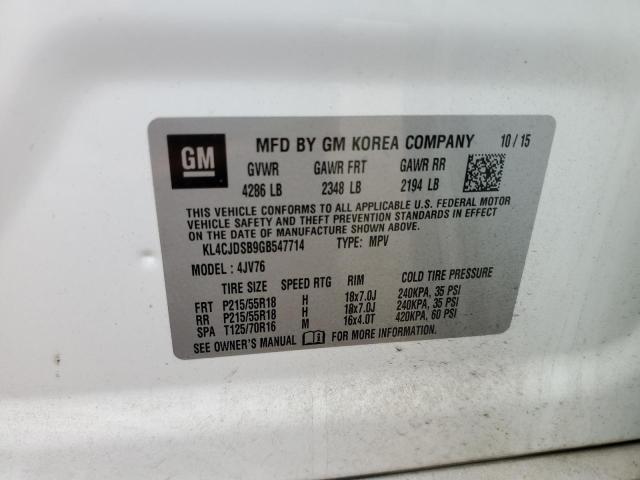 KL4CJDSB9GB547714 Buick Encore Premium