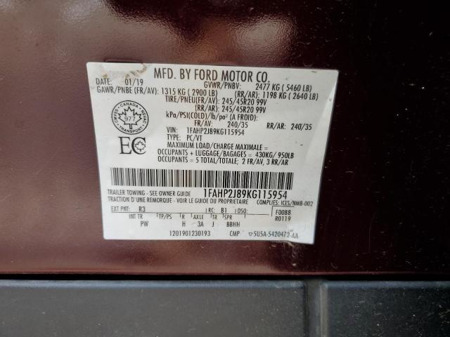 1FAHP2J89KG115954 Ford Taurus Limited