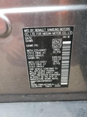 KNMAT2MV4GP685327 Nissan ROGUE S