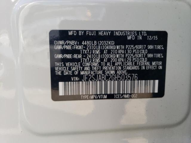 JF2SJABC2GH503576 Subaru Forester 2.5i