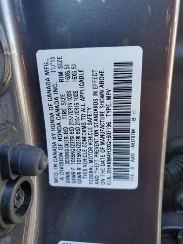 2016 HONDA CR-V LX - 2HKRM4H3XGH607196