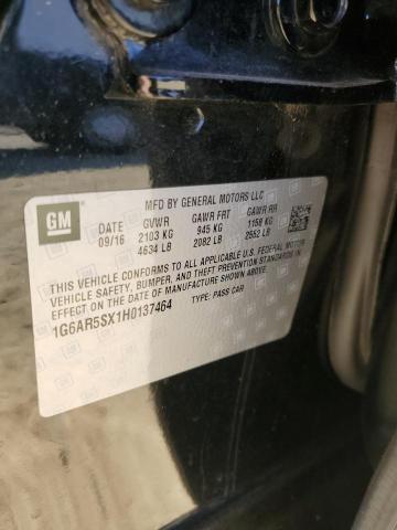 1G6AR5SX1H0137464 Cadillac CTS LUXURY