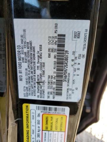 3FA6P0H72GR380739 Ford FUSION SE