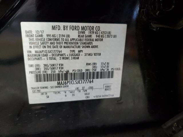 MAJ6P1CL5JC177764 Ford Ecosport Ses