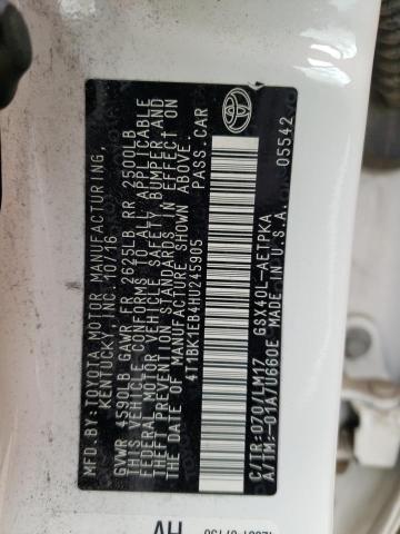 4T1BK1EB4HU245905 2017 TOYOTA AVALON