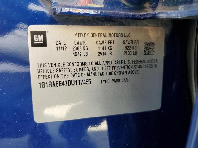 VIN 1G1RA6E47DU117455 2013 Chevrolet Volt no.12