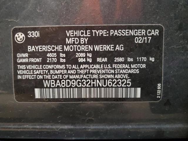 WBA8D9G32HNU62325 BMW 330 XI