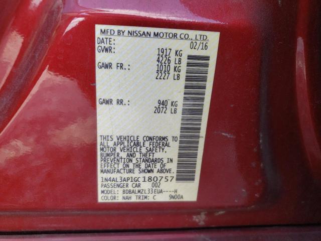 2016 NISSAN ALTIMA 2.5 - 1N4AL3AP1GC180757