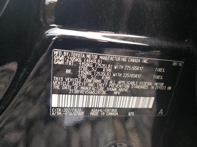 2016 TOYOTA RAV4 LE - 2T3BFREV5GW528736