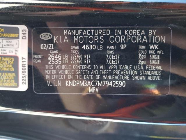 KNDPM3AC7M7942590 | 2021 KIA sportage lx