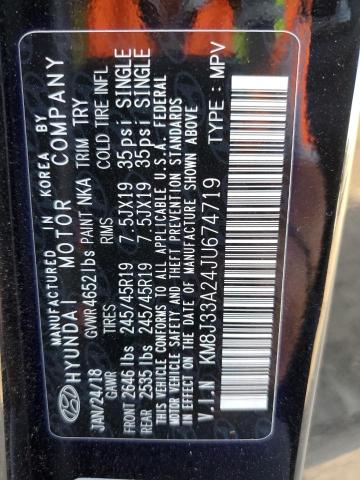 KM8J33A24JU674719 Hyundai Tucson Value
