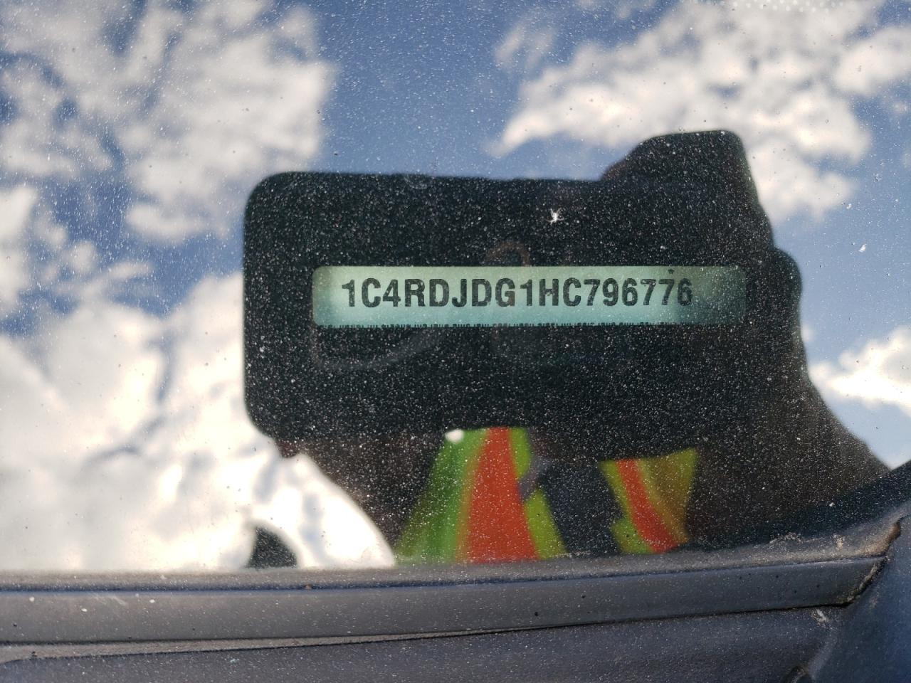 1C4RDJDG1HC796776 DODGE DURANGO 2017