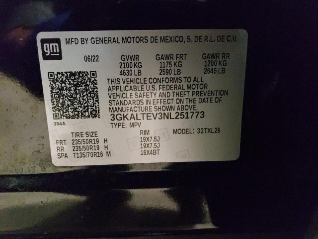 2022 GMC TERRAIN SL - 3GKALTEV3NL251773