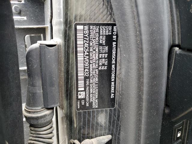 WBY7Z4C54JVD97432 BMW I3 REX
