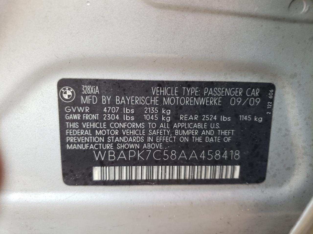 Lot #2187348672 2010 BMW 328 XI