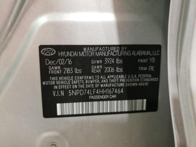 2017 HYUNDAI ELANTRA SE - 5NPD74LF4HH167464