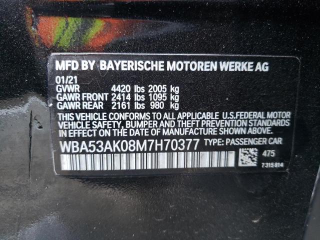 VIN WBA53AK08M7H70377 2021 BMW 2 Series, 228I no.12