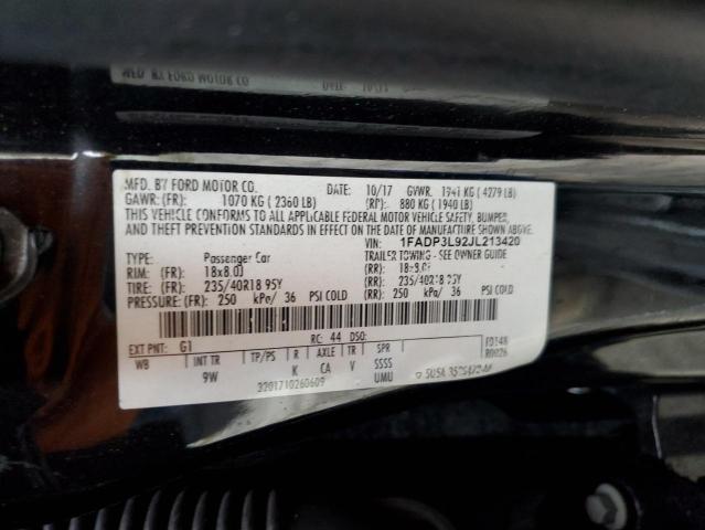1FADP3L92JL213420 Ford FOCUS ST