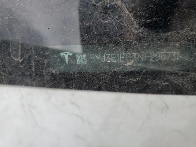 5YJ3E1EC3NF296731 Tesla MODEL 3