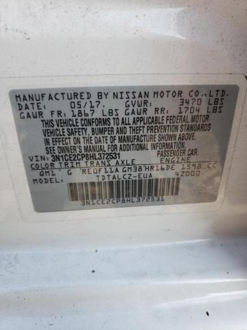3N1CE2CP8HL372531 Nissan Versa Note S