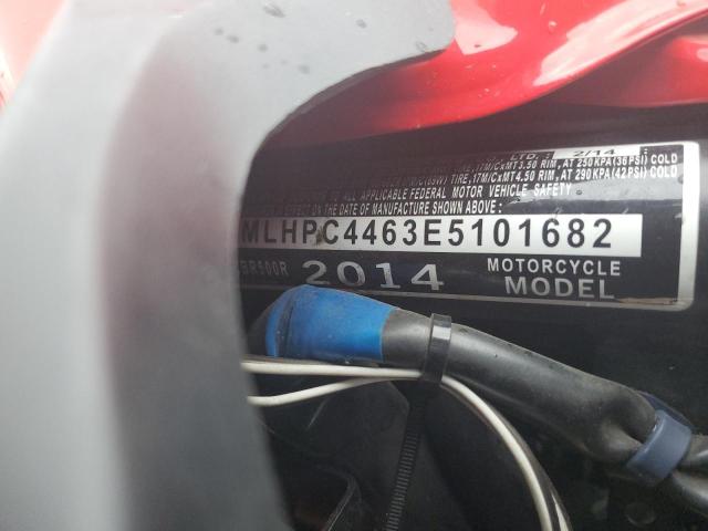 2014 HONDA CBR500 R MLHPC4463E5101682