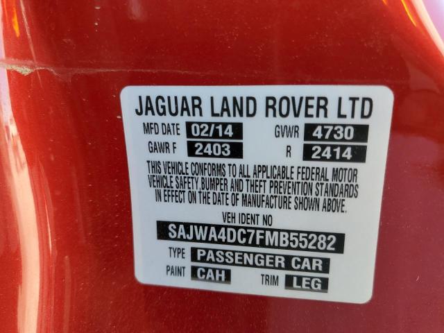 2015 JAGUAR XKR SAJWA4DC7FMB55282