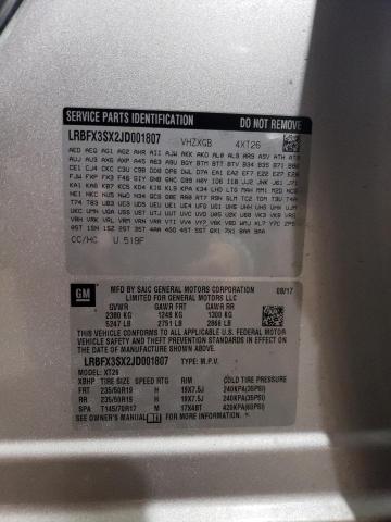 LRBFX3SX2JD001807 Buick Envision Premium